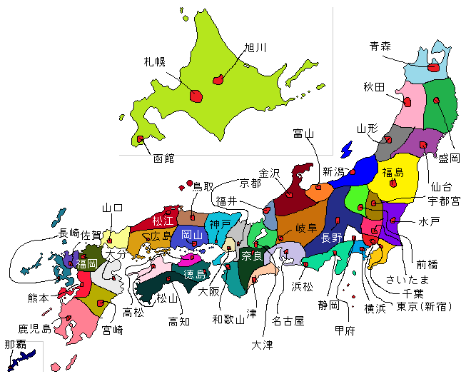 １Mugixの日本地図